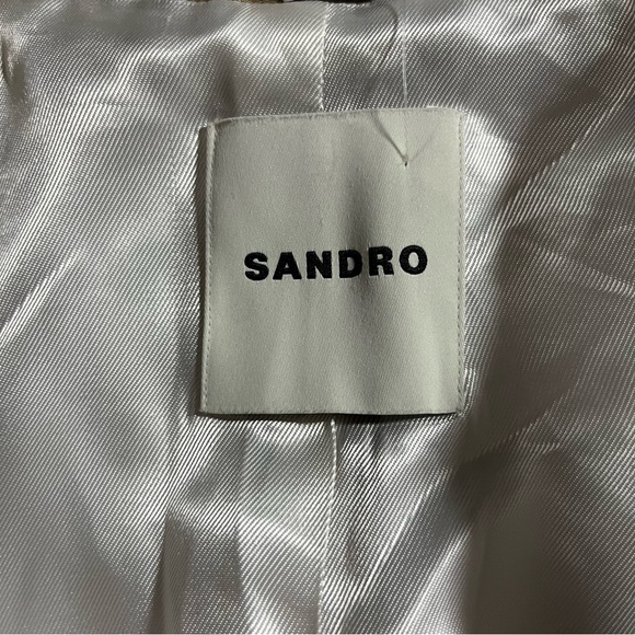 NWT Sandro Tan Oversized Blazer Jacket - Picture 14 of 16
